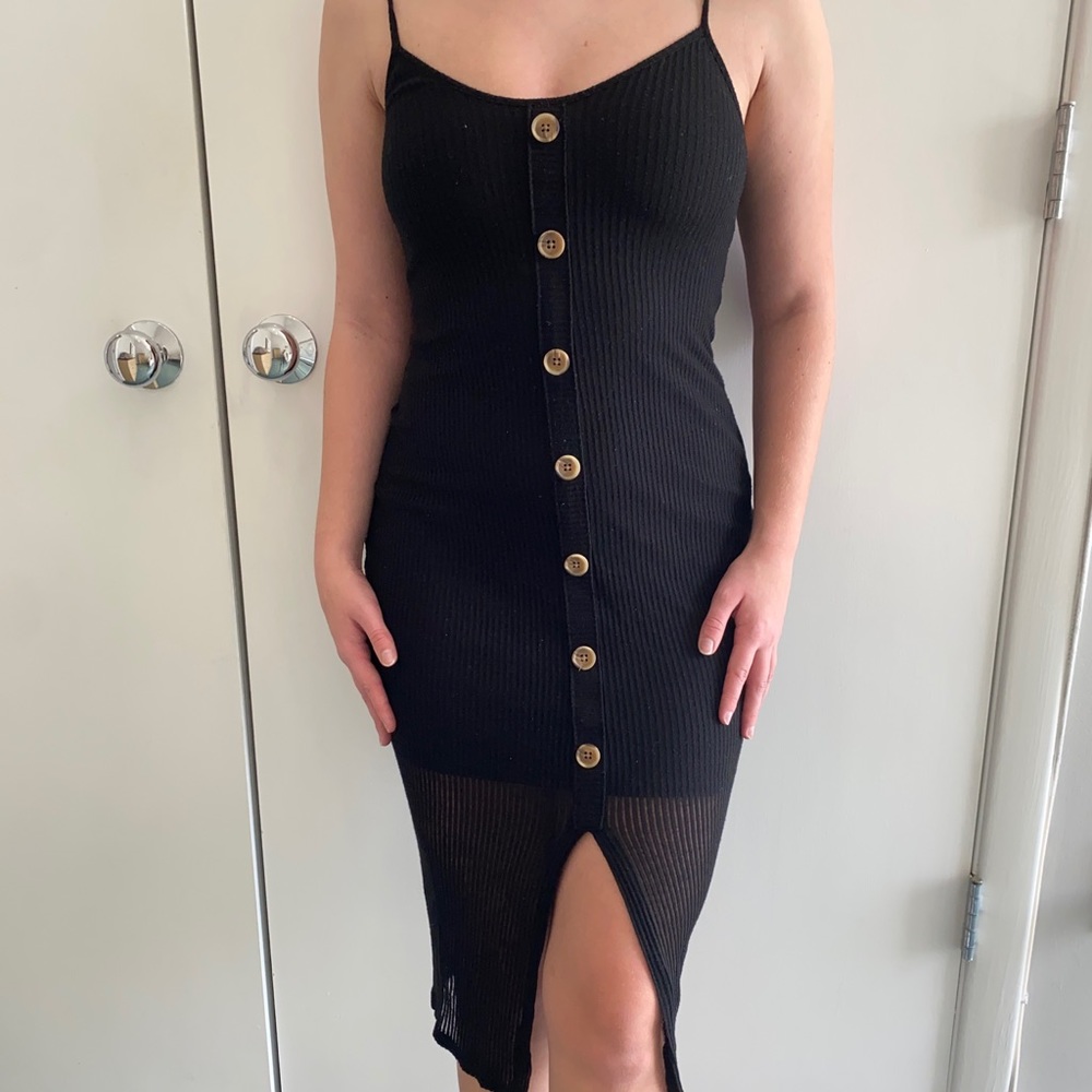 Black tank top dress